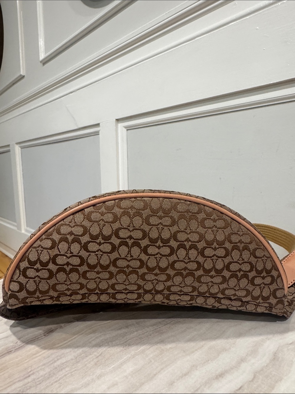 Coach Bag Vintage Y2K Brown Jacquard Signature Small Belt Bag Fanny Pack EUC - Picture 10 of 17